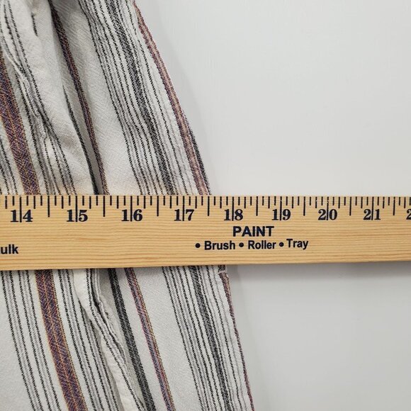 Cloth & Stone Strapless Wide Leg Jumpsuit Crop Stripe Small Women Multicolor - Picture 6 of 13